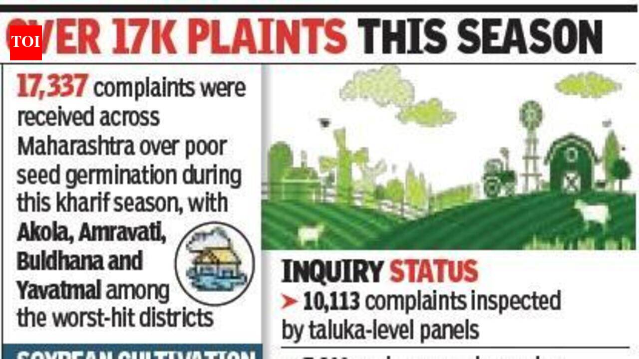 सोयाबीनची खराब उगवण केल्याबद्दल खासगी बियाणे कंपन्यांना ८५ प्रकरणांना सामोरे जावे लागले, 1,000 तक्रारी असूनही सरकारी मालकीच्या महाबीजवर कारवाई नाही